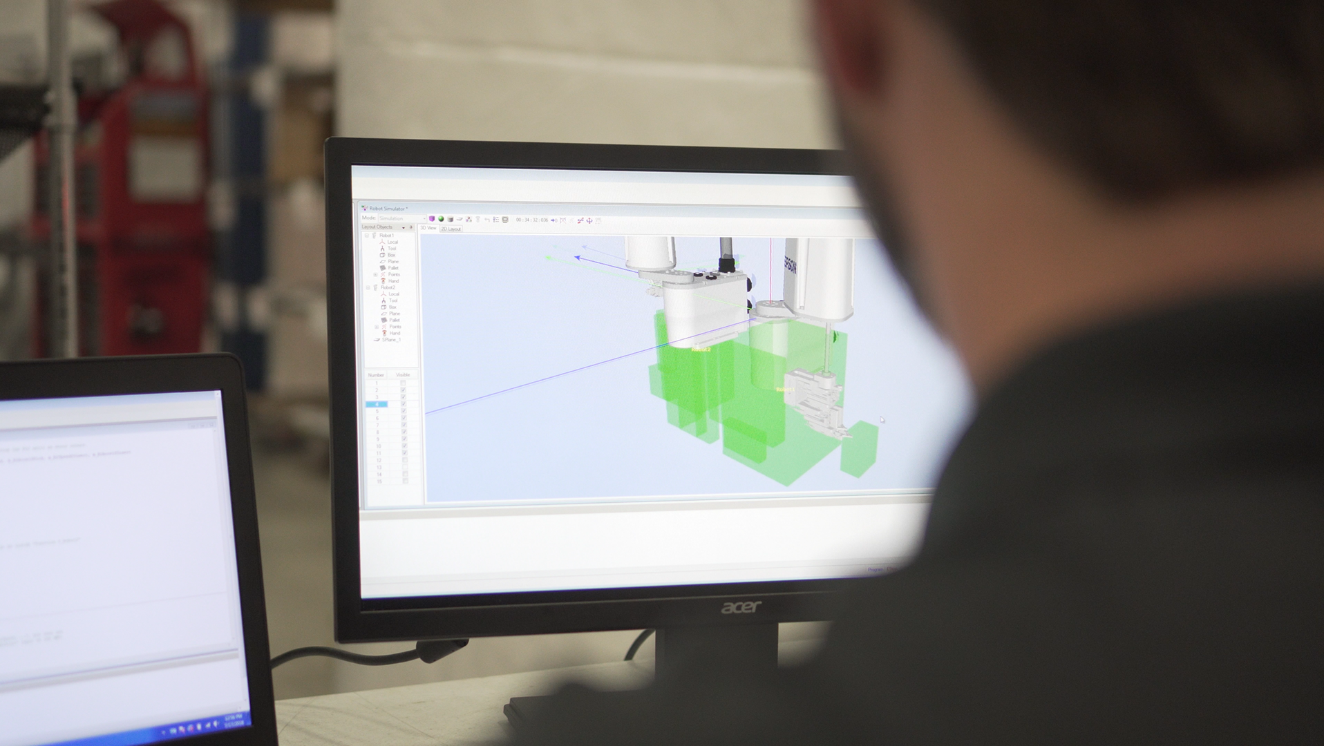 Robot simulation industrial automation